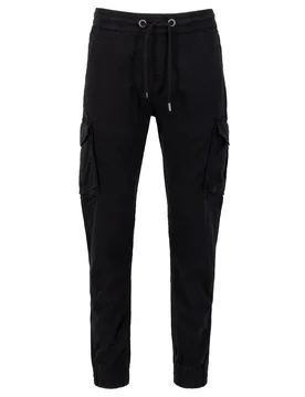 Industries Cotton Twill Jogger Black L Herren - ALPHA - FashionsVida