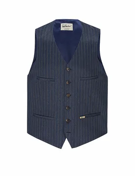 Gilet traditionnel LUSEBASTIAN bleu marine 50 - LUIS TRENKER - FashionsVida