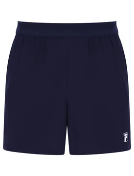 Dark Navy Men’s 5" Tennis Shorts with Inner - XS - FILA Tennis - FashionsVida