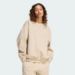 FELPA ESSENTIALS CREW LONG FLEECE OS S Khaki Three