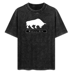 Bullish T-Shirt Simple Casual Short Sleeve Tee