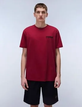 T-Shirt S-Vignoni Back - Np0a4ilx-R1e1 Tibetan Red Eu S;Eu M Female - Napapijri - FashionsVida