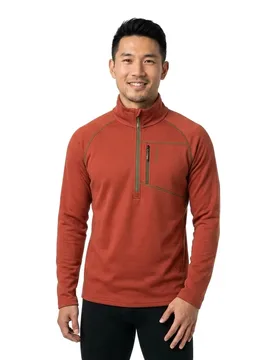 T-shirt à Manches Longues Avec Demi-zip Kody Barn Red XL - Protest - FashionsVida