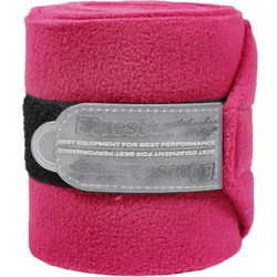 Bandagen Alpha Fleece 4er Set, viola red Warmblut 3m lang