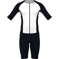 Trisuit A Maniche Corte Aerosuit Pro 3 Dark Blue/White XL