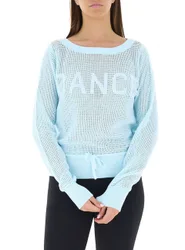 Felpa traforata AZZURRO CHIARO M