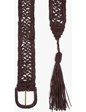 Cinturón con hebilla de mujer y pespuntes en liso - Parfois - FashionsVida