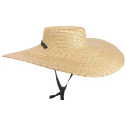 Giant Straw Hat with XXL Brim by - nature - Damen - Size: One Size