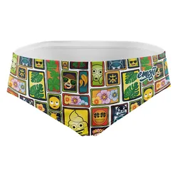 Emoji Portrait Swimming Brief Multicolour M Men