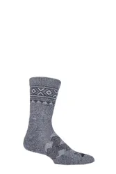 Pair Grey Outdoor Traveller Walking Socks Unisex 10-11 Unisex - - Grey - Size: 10-11 Unisex
