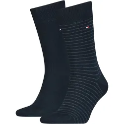 Calcetines con rayas finas de hombre (pack de 2 pares)