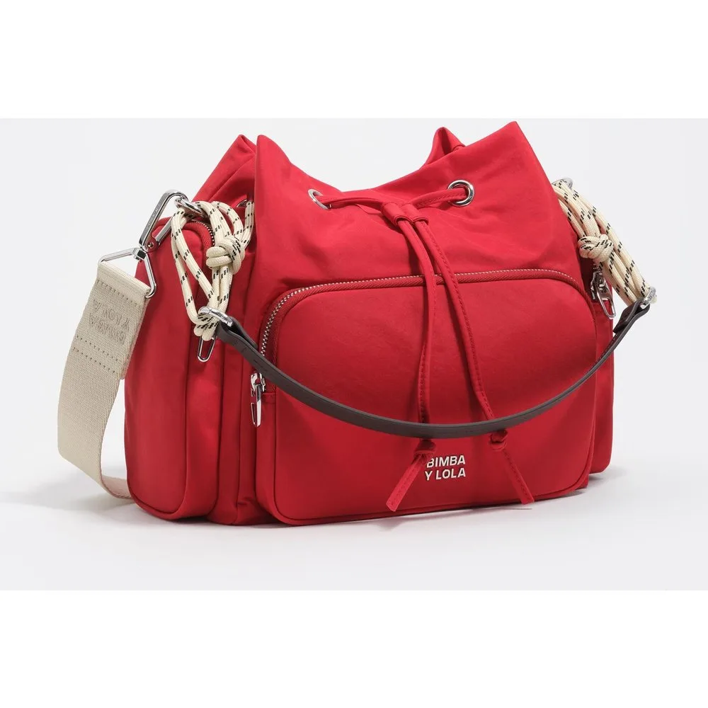 Bolso bucket pocket mediano nylon - Bimba y Lola - FashionsVida