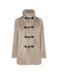 Jacke in Felloptik beige 34 damen