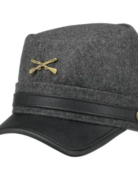 Confederate Cap by - grey - Female - Size: M (56-57 cm) - Lipodo - FashionsVida