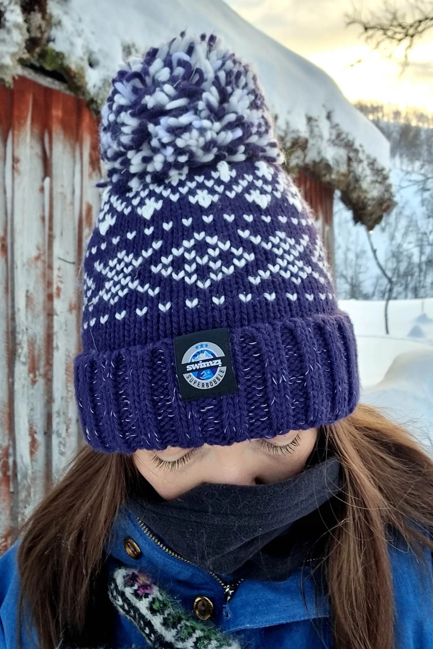 Navy Nordic Reflective Hat - - Size: ONESIZE - Super Bobble - FashionsVida