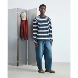 Camiseta hombre manga larga rayas