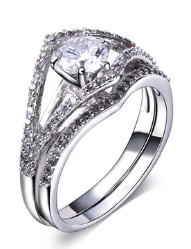 Big Discount Ring Pave Full Shiny White Cubic Zircon White Trendy Beautiful Jewelry For Women - Aliexpress - FashionsVida