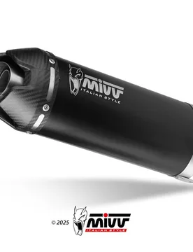 Terminale Ak-1 Acciaio Inox Nero-Carbonio Kawasaki Z 500 / Se 2024-2026 - Mivv - FashionsVida
