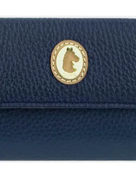 Billetero cartera de señora pequeño fabricado en piel vacuno color topo - El Potro - FashionsVida