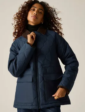 Amira Quilted Country Jacket Navy female - Regatta - FashionsVida