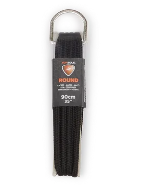 Lacet Rond 90 Cm noir u unisex - SOFSOLE - FashionsVida
