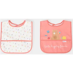 Baberos pack2 Oso flor - Little Bugs