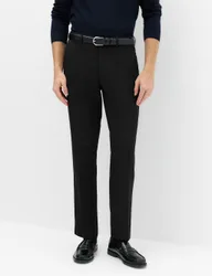 Slim Fit Machine Washable Suit Trousers Black male