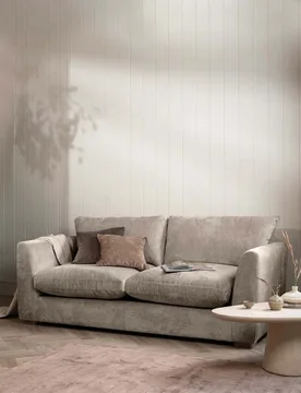 AND STONEHOUSE Palmer Textured Chenille 2 Seater Sofa Grey - Barker - FashionsVida