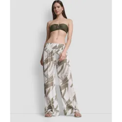Pantalones cintura alta elastica
