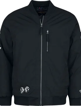 Arcane: - Gaming Bomberjacke - Arcane - Jinx - S bis XXL - für Männer - Größe M - schwarz - EMP exklusives Merchandise! - Männer - male - League Of Legends - FashionsVida