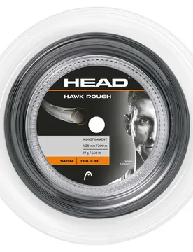 Hawk Rough 120 M Tennis Reel String Anthracite 1.30 mm - Head Racket - FashionsVida