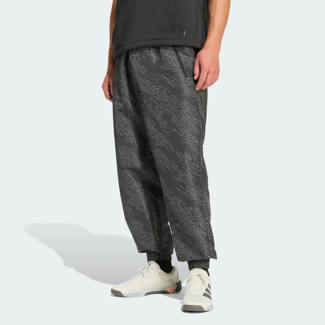PANTALONI PrimeLift WORKOUT AOP XL Grey Five / Black - Adidas - FashionsVida