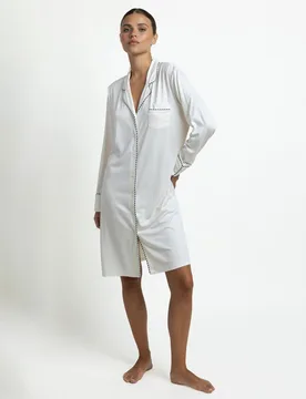 Camisón largo de mujer de punto de microfibra - Admas - FashionsVida