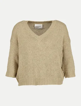 Lochstrickpullover Beige 42 - Robert Ley - FashionsVida
