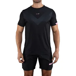 Ace Peak Short Sleeve T-shirt Black Pink M