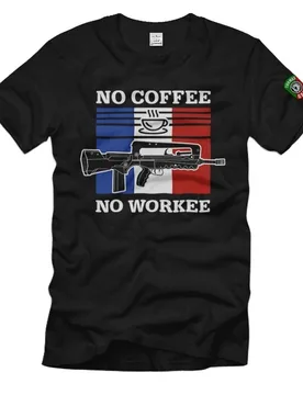 Thomas Gast No Coffee No Workee Foreign Legion T-Shirt Short Sleeve Casual 100% Cotton Shirt - Aliexpress - FashionsVida