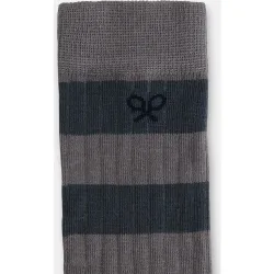 Calcetín de hombre raya ancha bicolor