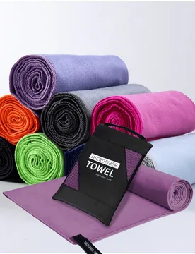 Toalla deportiva súper absorbente y ligera, toalla de viaje de fibra ultrafina, toalla de secado rápido, toalla de camping, toalla de gimnasio, toal - Shein - FashionsVida