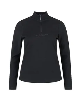 Zipshirt de sous-vêtement en polaire fine noir 44 - Sportalm - FashionsVida