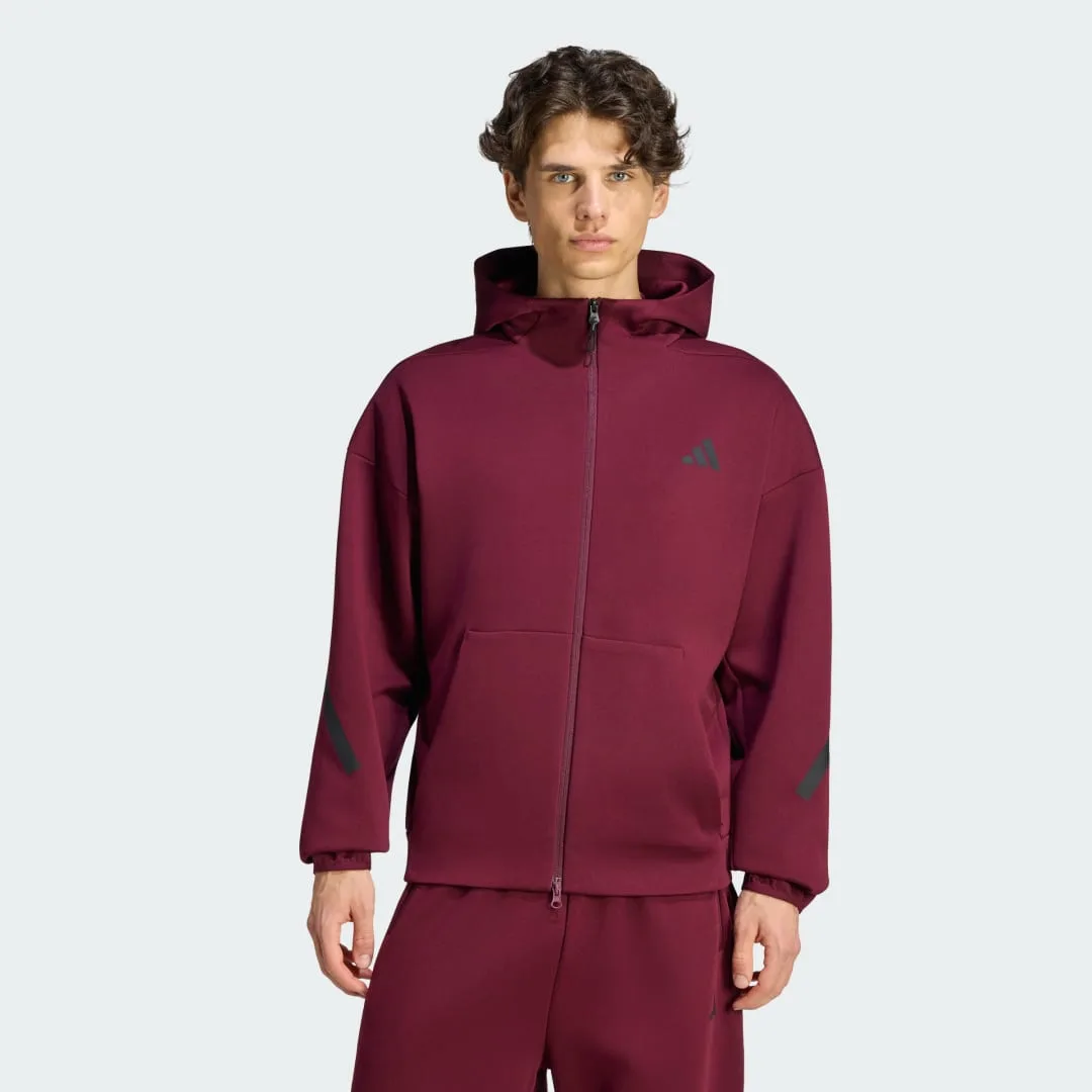 Giacca da allenamento Z.N.E. FULL ZIP S Maroon - Adidas - FashionsVida