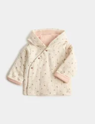 Pure Cotton Floral Jacket (7lbs - 1 Yrs) Pink unisex