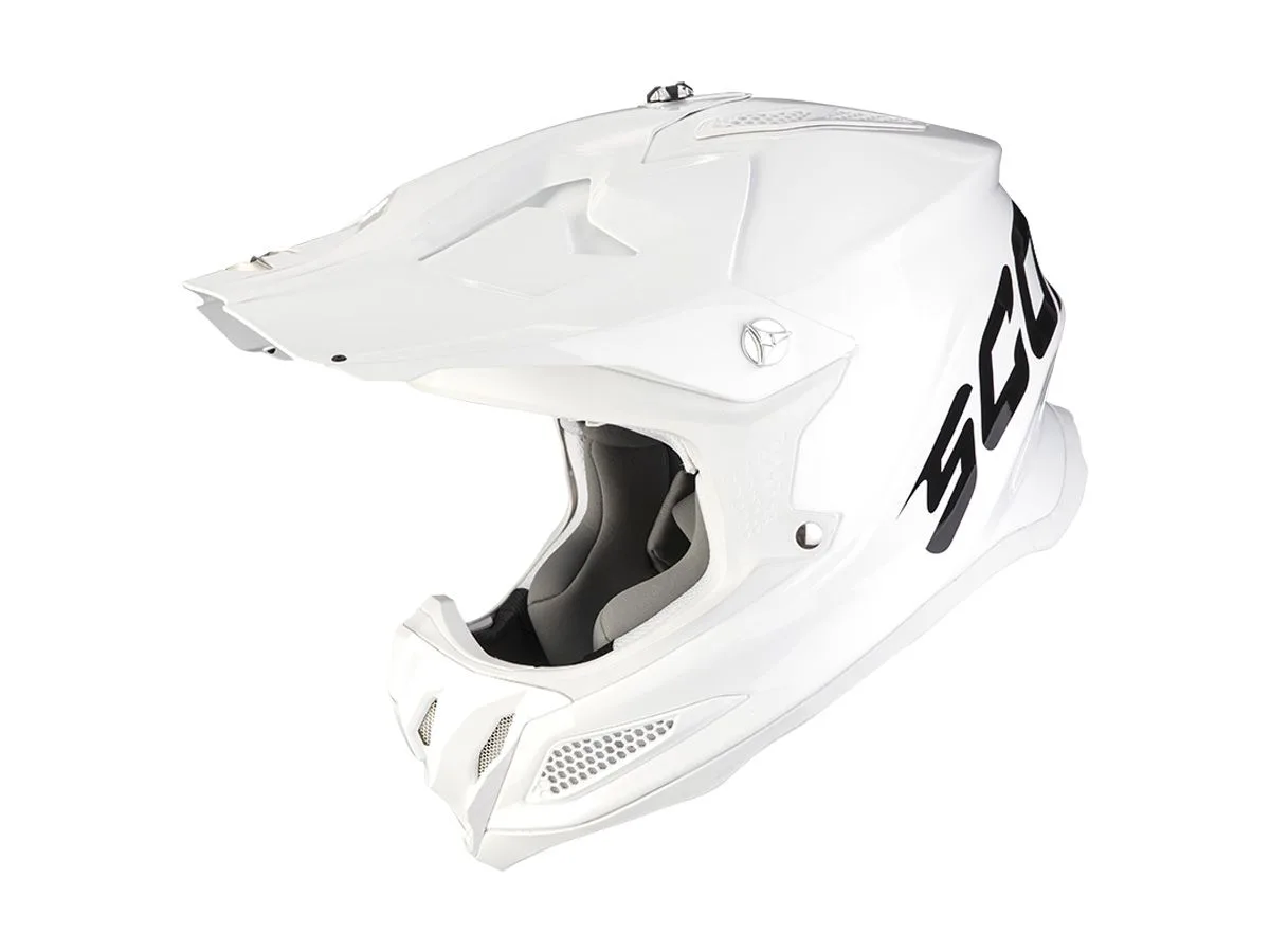 Casco Off Road Vx-22 Air Solid Bianco Lucido - Scorpion - FashionsVida