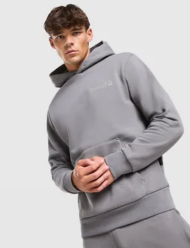 Mens Chromatic Overhead Hoodie - Grigio, grigio grigio Uomo taglia M - Hoodrich - FashionsVida