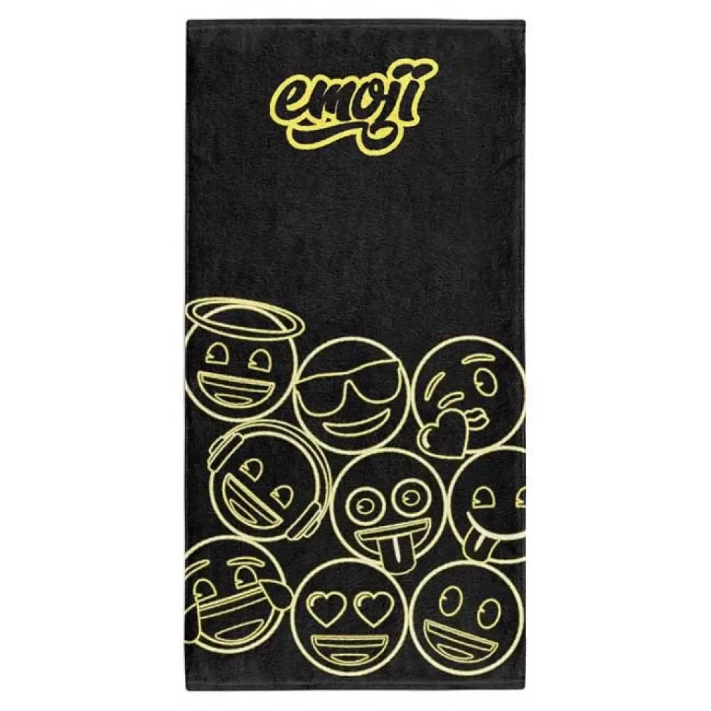 Serviette En Microfibre Emoji Neon Faces Multicolour One Size - OTSO - FashionsVida