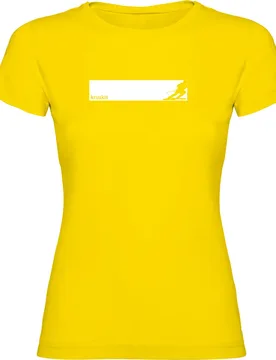 T-shirt à Manches Courtes Ski Frame Yellow 2XL - Kruskis - FashionsVida