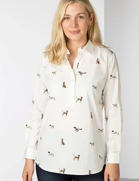 Wistow II Womens Printed Overhead Shirt - - Size: 22 - Rydale - FashionsVida