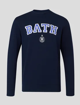 Bath Rugby Unisex Varsity Crew Sweatshirt - French Navy FRENCH NAVY 2XL unisex - Castore - FashionsVida