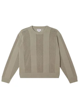 Classic Crochet sweater maglioncino in cotone leggero - london fog - OBEY - FashionsVida
