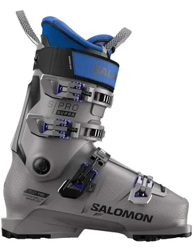 Chaussures de ski - S/Pro Supra 120 Gw Steel Grey/Black/Race Blue - Taille 45 2/3-46 1/3 - Gris - Salomon - FashionsVida