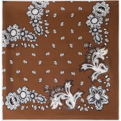 Pañuelo de mujer de seda estampado bandana grande